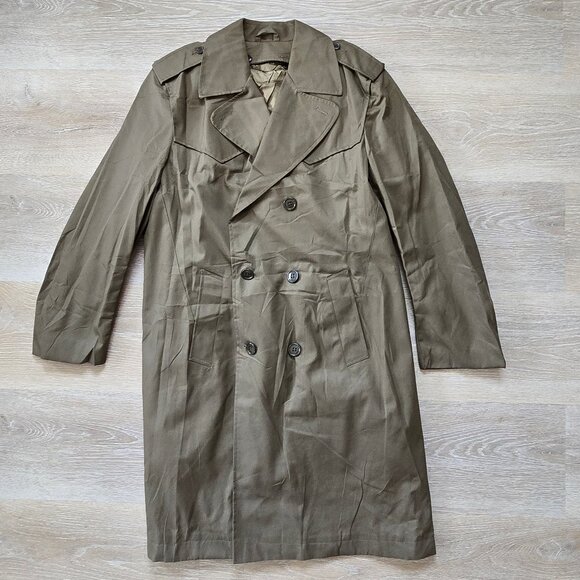 Manifattura Valle Brembana Other - Italian Vintage Military Trench Coat 1981 with Removable Liner Size 46 (Small)
